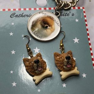 Set of Pomeranian Jewelry